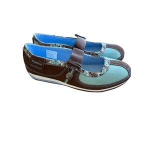 KangaROOS Spruce Sneakers Womens 10 US 42 EUR Blue Brown Mary Janes‎ Suede New